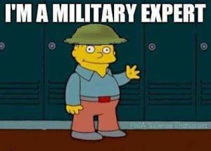 I'm a military expert
