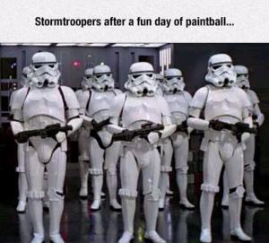 Stormtroopers after a fun day of paintball...