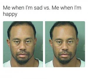 Me when I'm sad vs. me when I'm happy