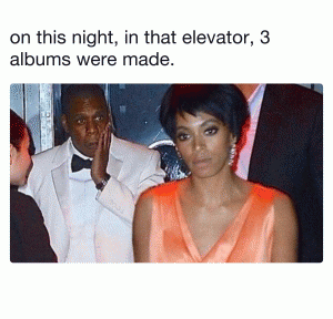 On this night, in that elevator, 3 albums were made.
