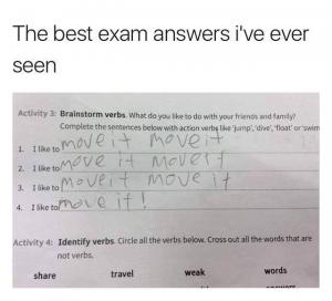 The best exam answers I've ever seen
