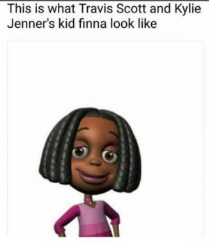 This is what Travis Scott and Kylie Jenner's kid finna look like