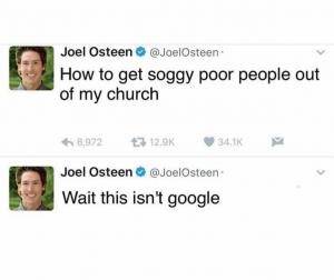 How to get soggy poor people out of my church

Wait this isn't Google
