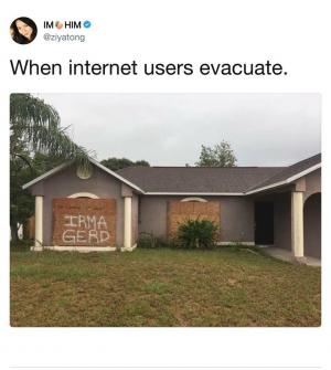 When internet users evacuate