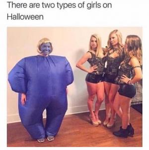 There are two types of girls on Halloween