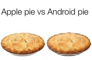 Apple pie vs Android pie