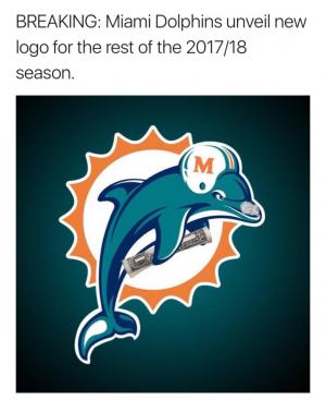 Breaking: Miami Dolphins unveil new logo for the rest of the 2017/2018 season.