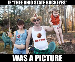 If "Thee Ohio State Buckeyes:

Was a picture
