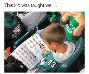 This kid was taught well...