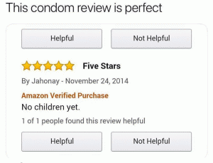 This condom review is perfect