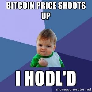 Bitcoin price shoots up

I hodl'd