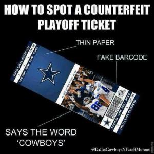 How to spot a counterfeit playoff ticket