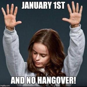 January 1st

And no hangover!