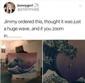 Jimmy ordered this, thought it was just a huge wave..and if you zoom in........