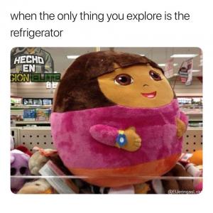 When the only thing you explore is the refrigerator 
