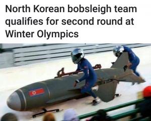 North Korean bobsleigh team qualifies for second round at Winter Olympics