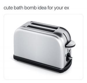 Cute bath bomb idea for your ex
