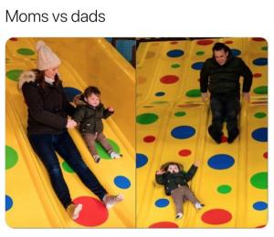 Moms vs dads