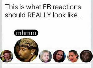 This is what FB reactions should REALLY look like...