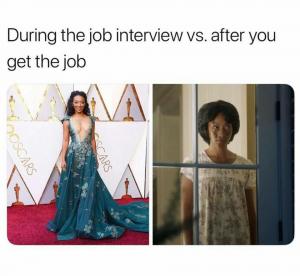 During the job interview vs after you get the job