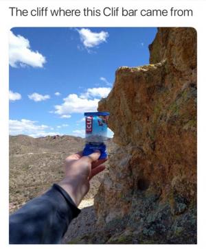 The cliff where this Cliff bar came from