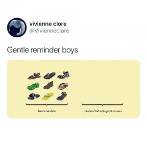 Gentle reminder boys