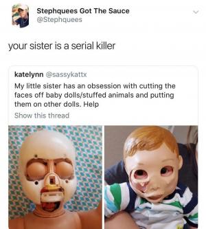Your sister is a serial killer