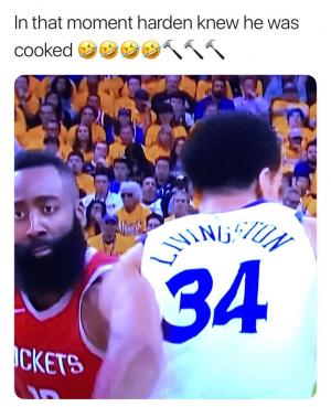 In that moment Harden knew he was cooked