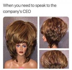 When you need to speak to the company's CEO