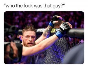 "Who the fook was that guy?"