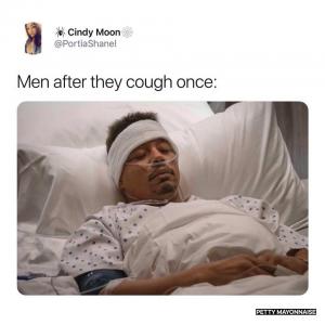 Men after they cough once