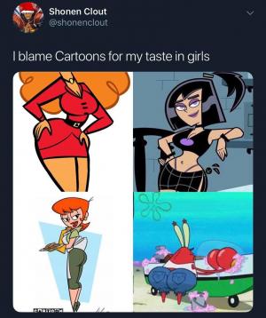 I blame Cartoons for my taste in girls