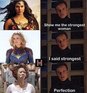 Show me the strongest woman

I said the strongest

Perfectionmemes, st