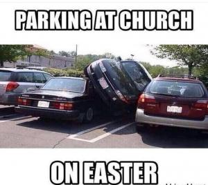 Parking at church

On Easter