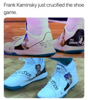 Frank Kaminsky just crucified the shoe game.