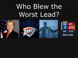 Who blew the worst lead