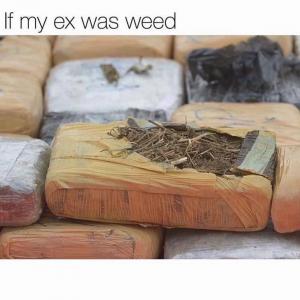 If my ex was weed