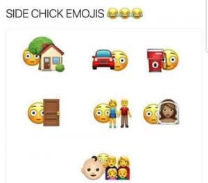 Side chick emojis