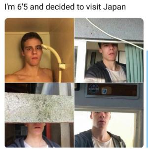I'm 6'5 and decided to visit Japan