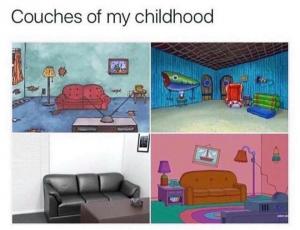 Couches of my childhood